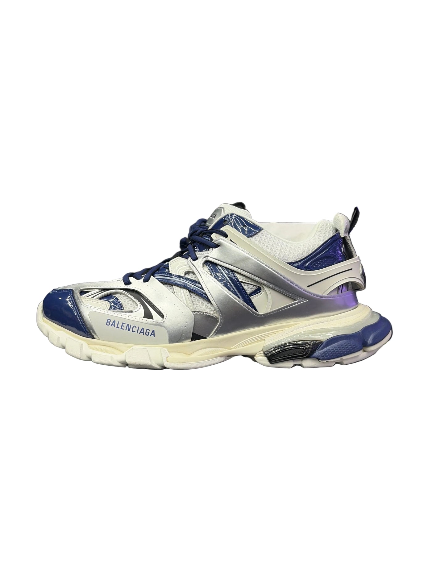 Balenciaga Track LED Runner Metal Silver Dark Blue
