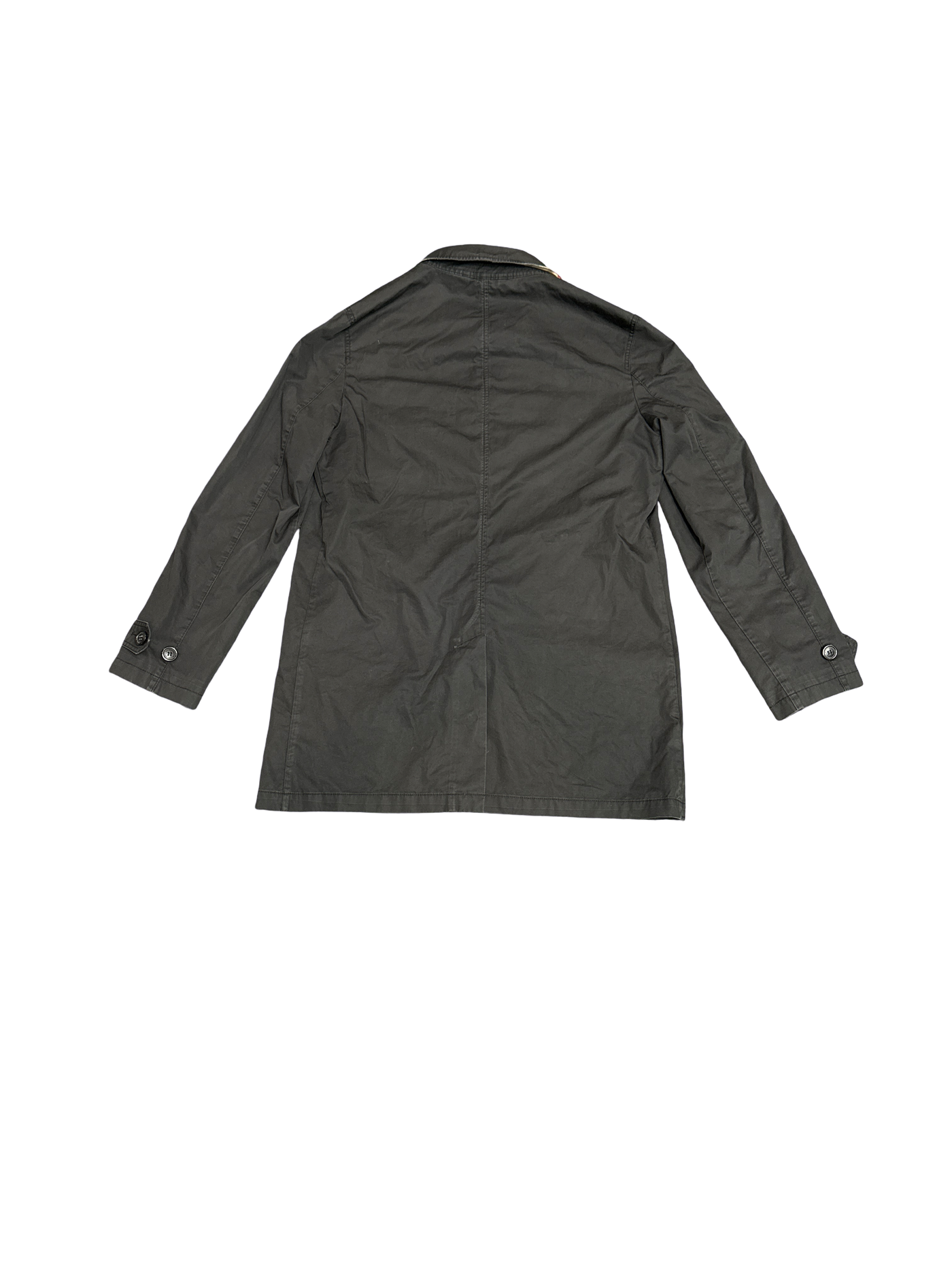 Burberry Raglan-Sleeve Button Trench Coat