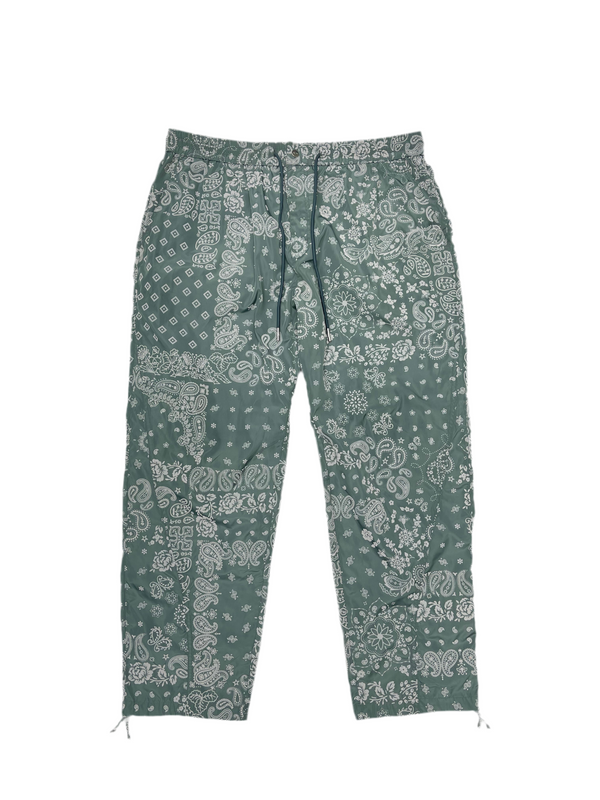 KITH Flocked Deconstructed Bandana Mercer 8 Pants Court Green