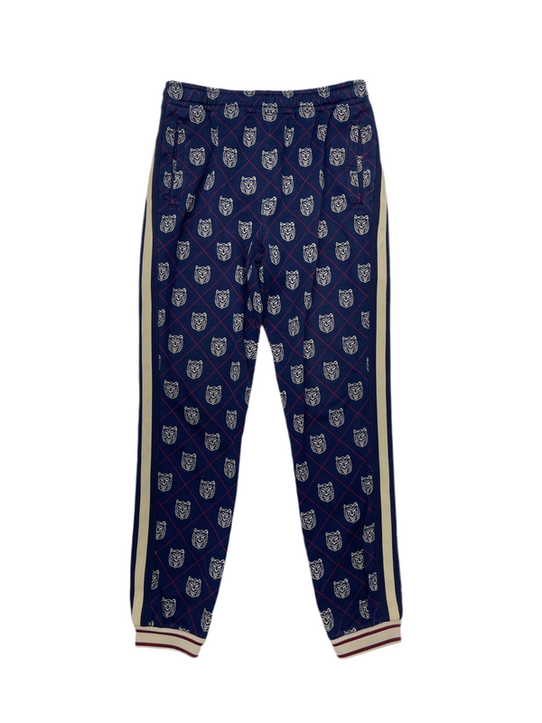 Gucci Tiger Jacquard Jogging Pants Navy