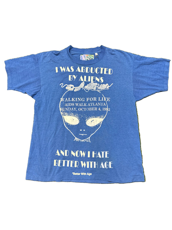 Better With Age  Abducted By Aliens Tee Blue