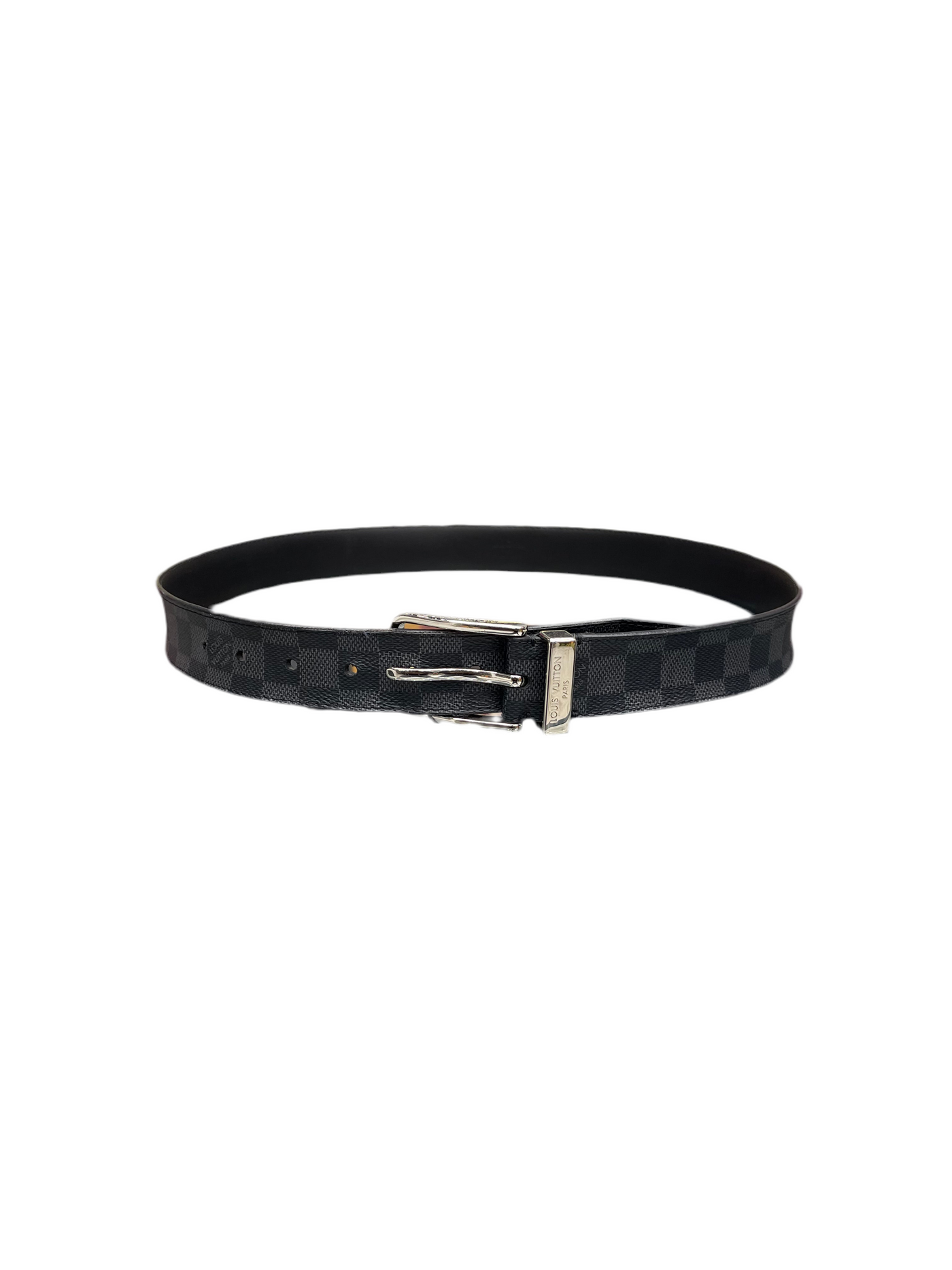 LV Pont Neuf Damier Graphite Canvas Belt