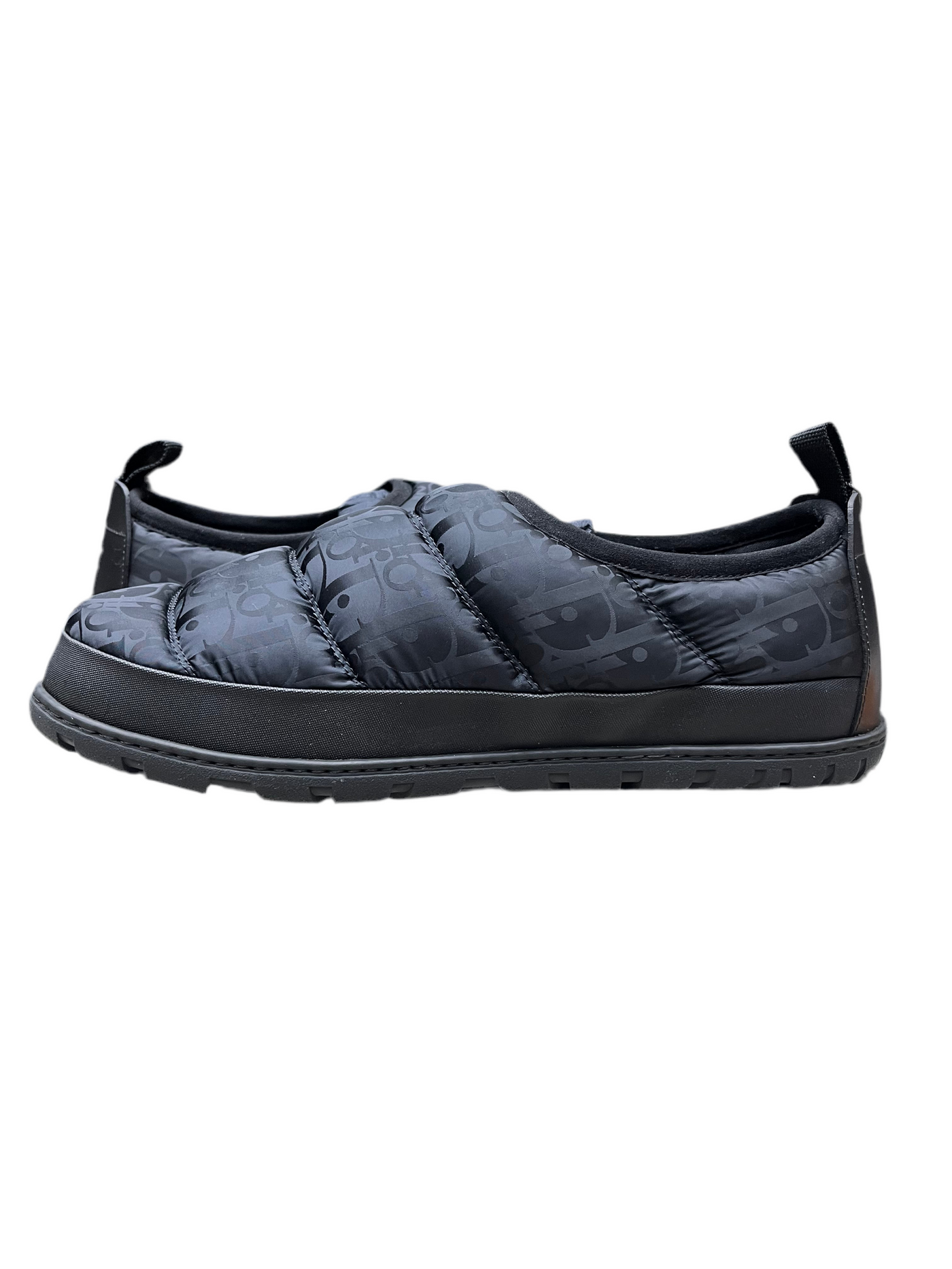 Dior Snow Slipper Quilted Dior Oblique Black