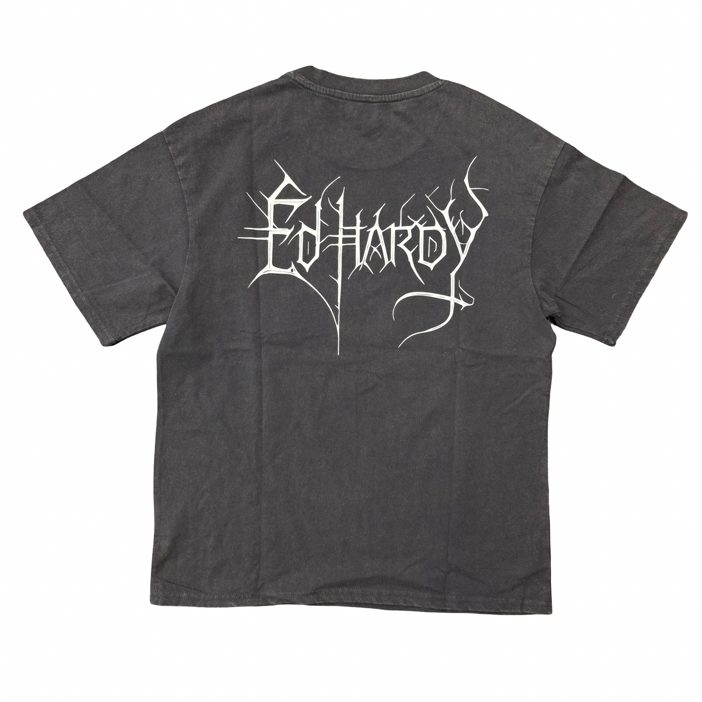 Ed Hardy Cross Skulls Boxy Tee Washed Black