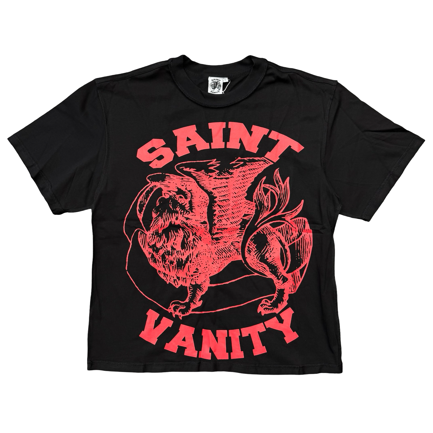 Saint Vanity Griffin Tee Black Red