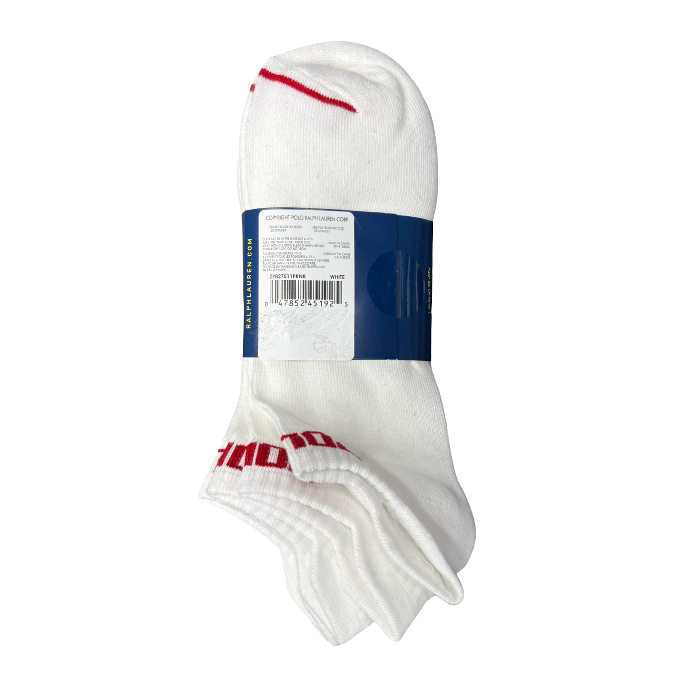 Polo Ralph Lauren Logo Ankle Socks White
