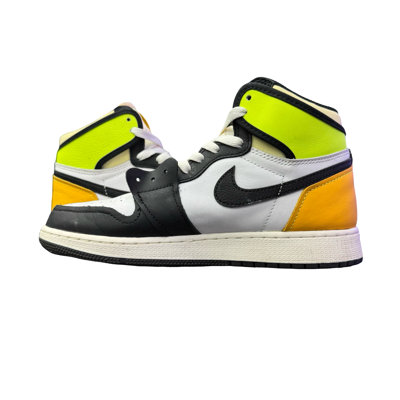 Nike Air Jordan 1 Retro (GS) White Black Volt University Gold