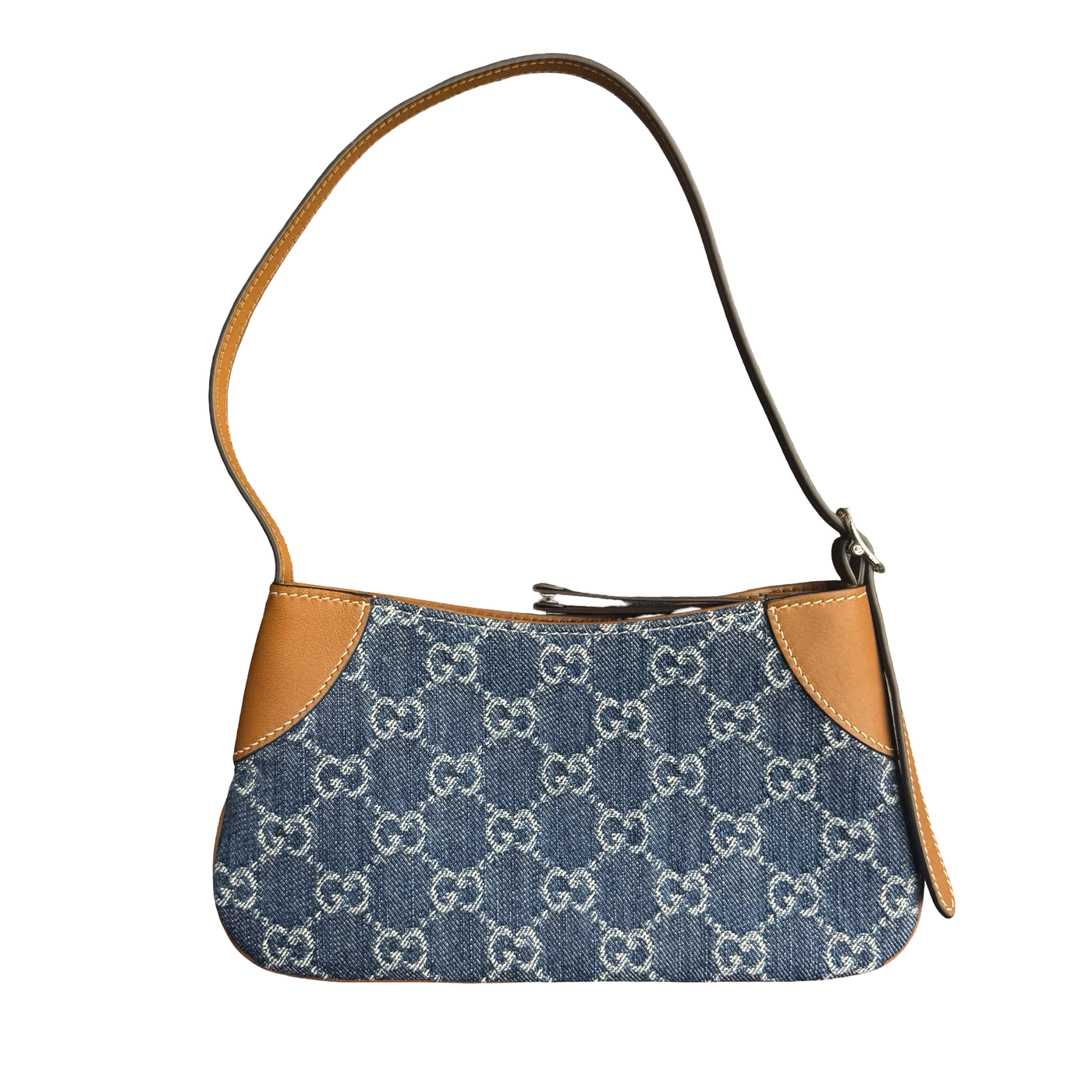 Gucci Emblem Super Mini Shoulder Bag Sapphire