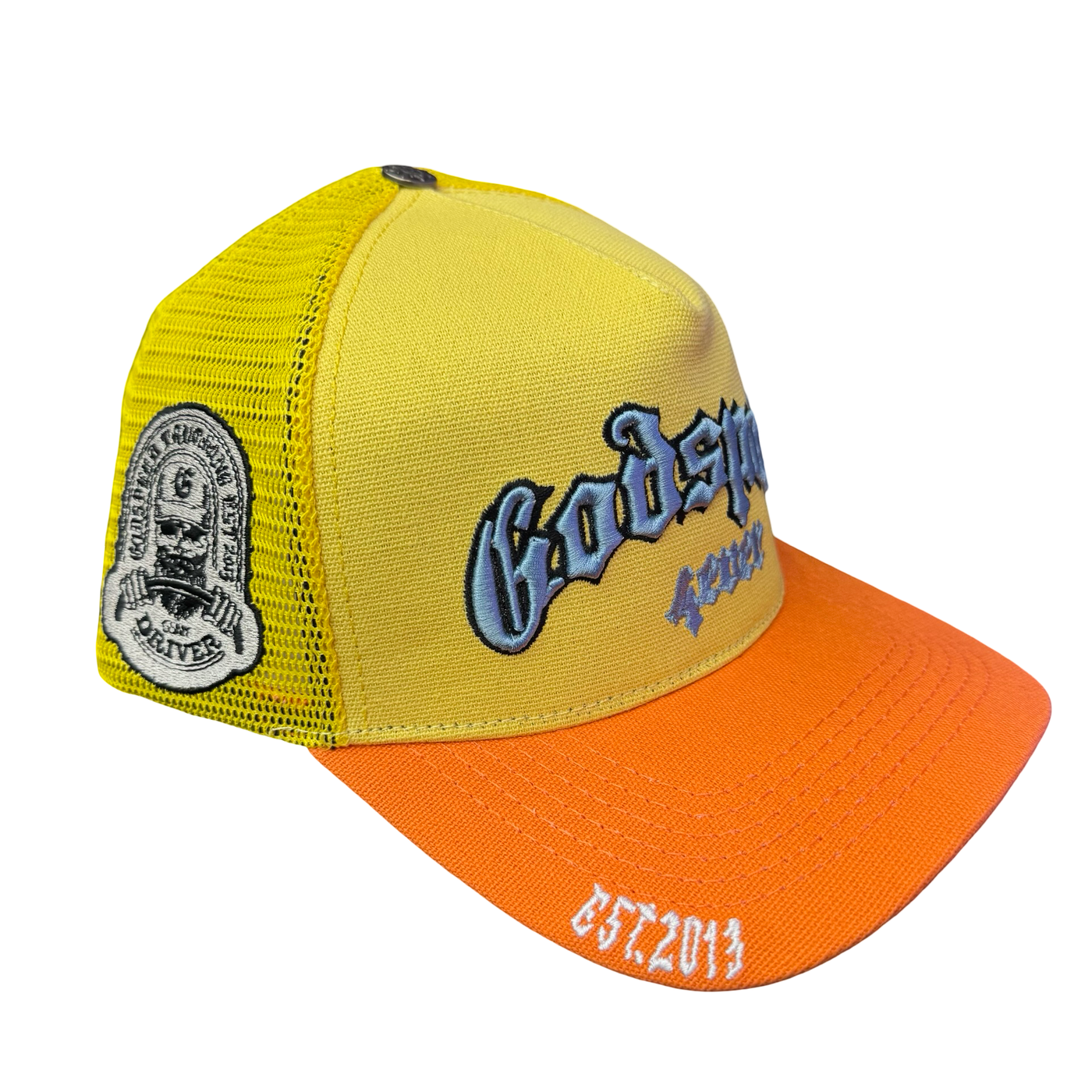 Godspeed Forever Boom Trucker Hat Yellow & Orange