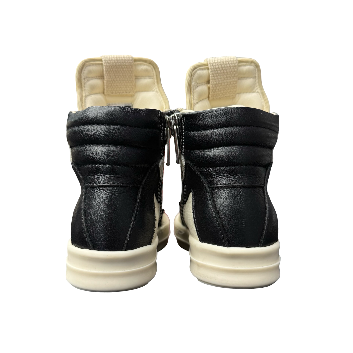 KIDS Rick Owens Baby Geo High Sneakers Milk Black