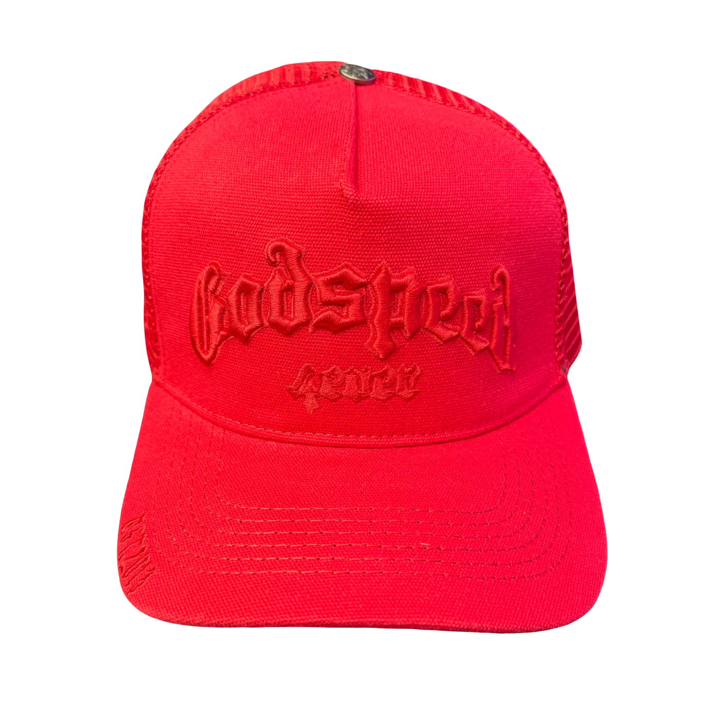Godspeed Forever Trucker Hat Red