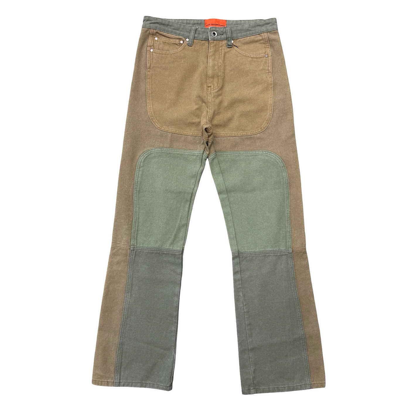 WDW Upcycled Denim Jeans Golden Dark Green