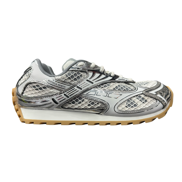 Bottega Veneta Orbit Sneakers White Silver