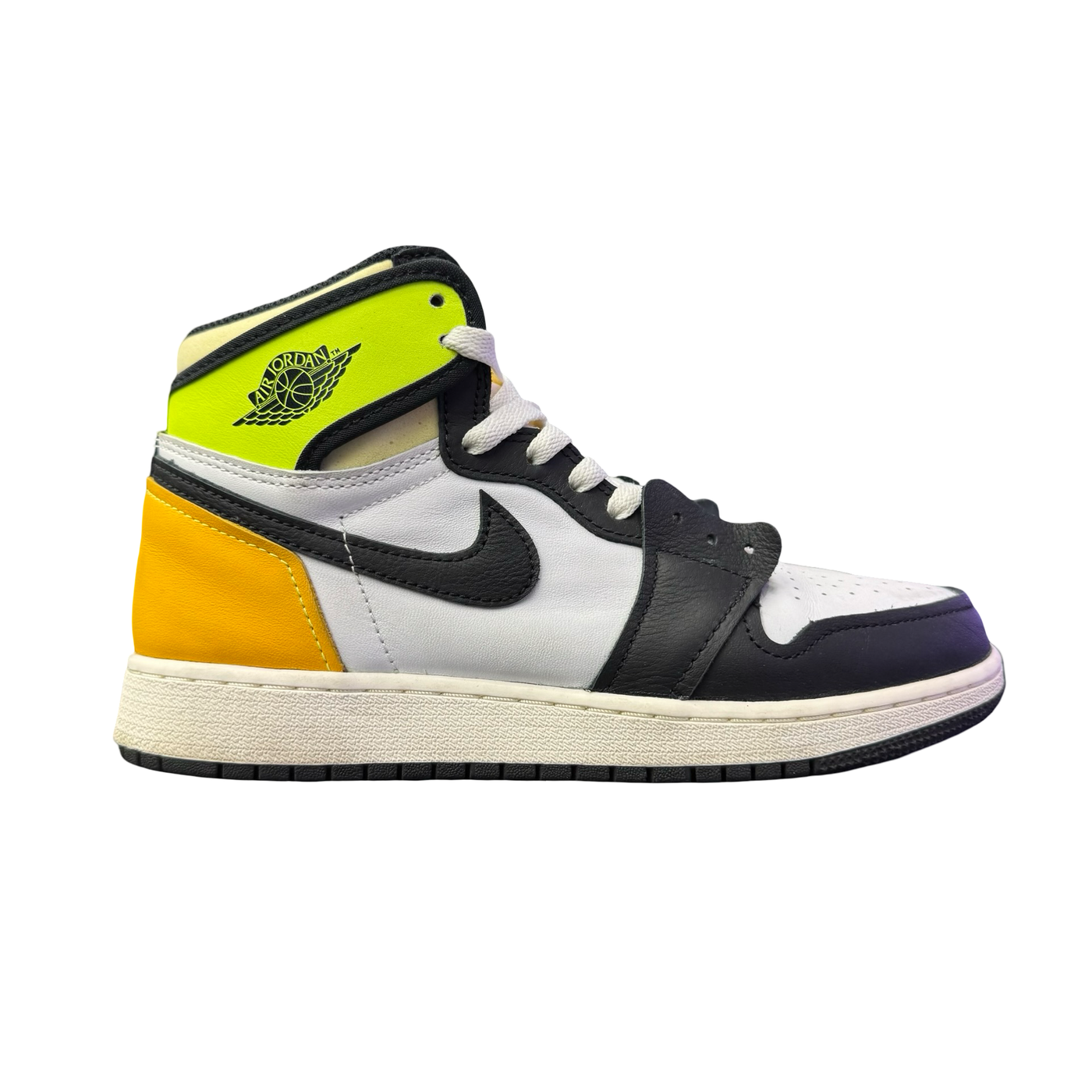 Nike Air Jordan 1 Retro (GS) White Black Volt University Gold