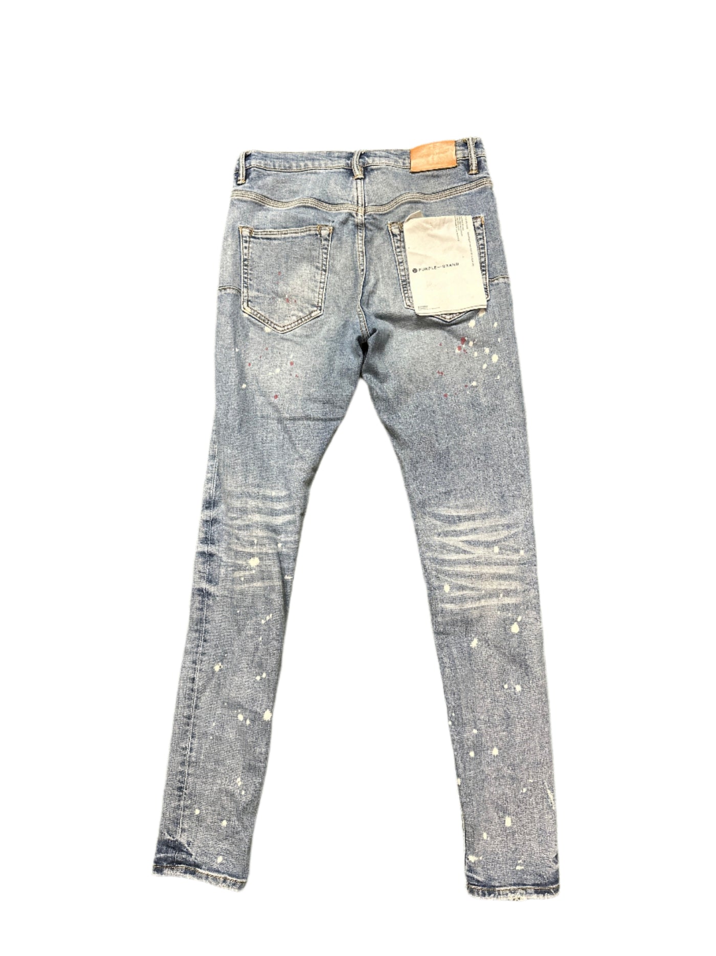 Purple Brand Splatter Paint Jeans
