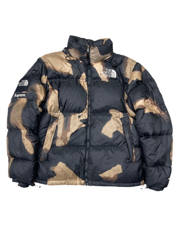 The North Face x Supreme Bleached Denim Print Nuptise Jacket Black
