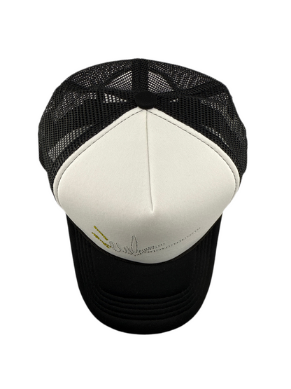 NewYrrk Two Tone Hat w/Yellow White Crystals