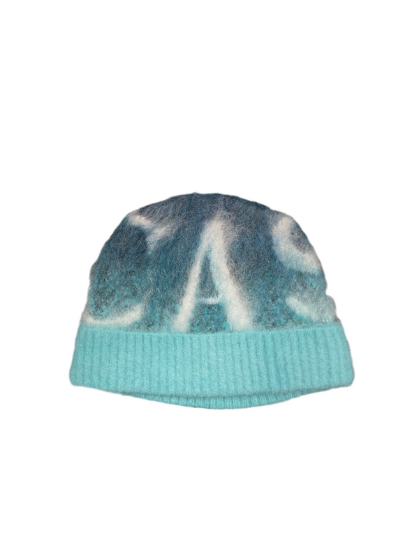 Casablanca Wool Mohair Gradient Beanie Midnight Blue