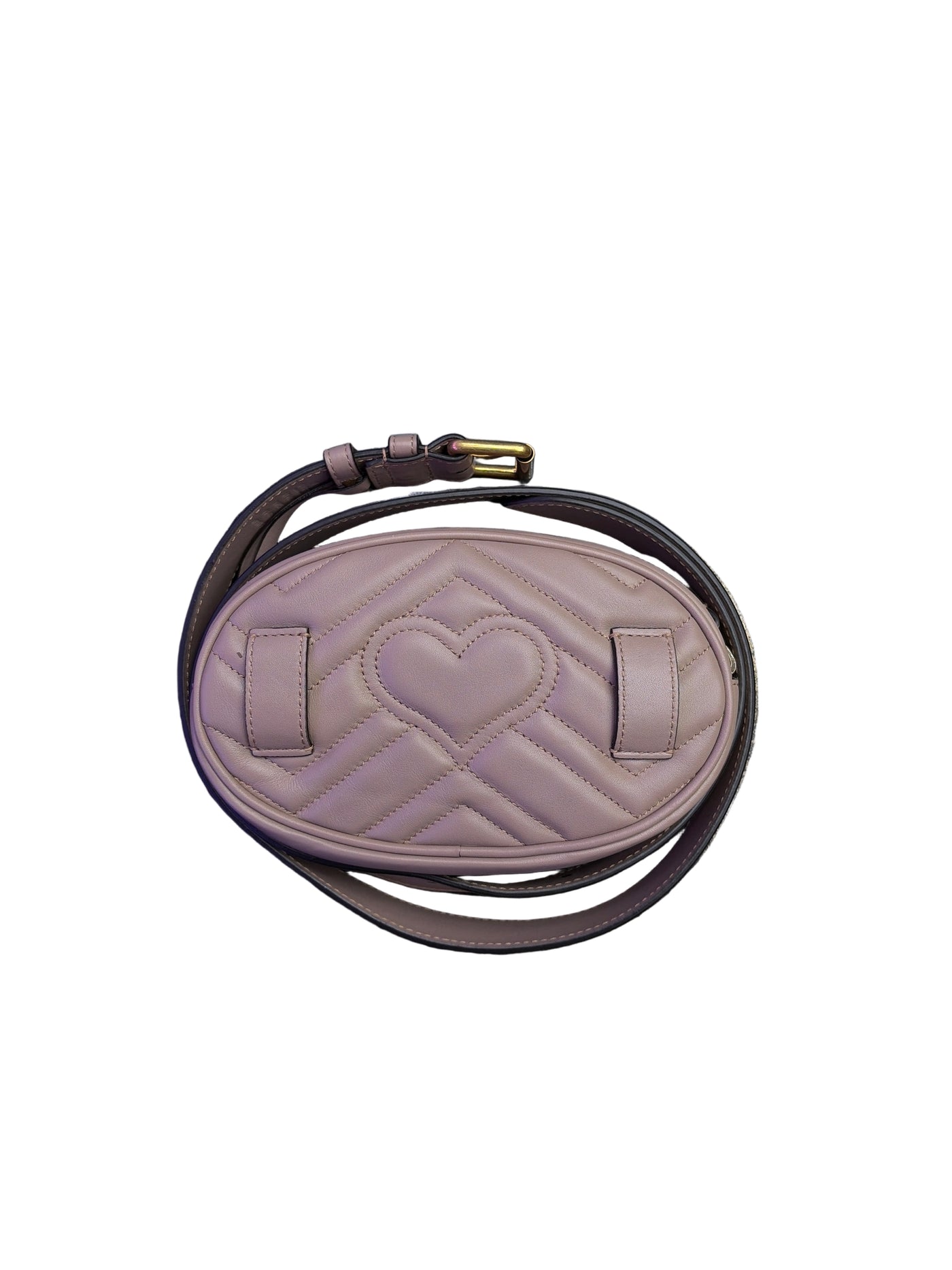 Gucci GG Marmont Leather Belt Bag Beige