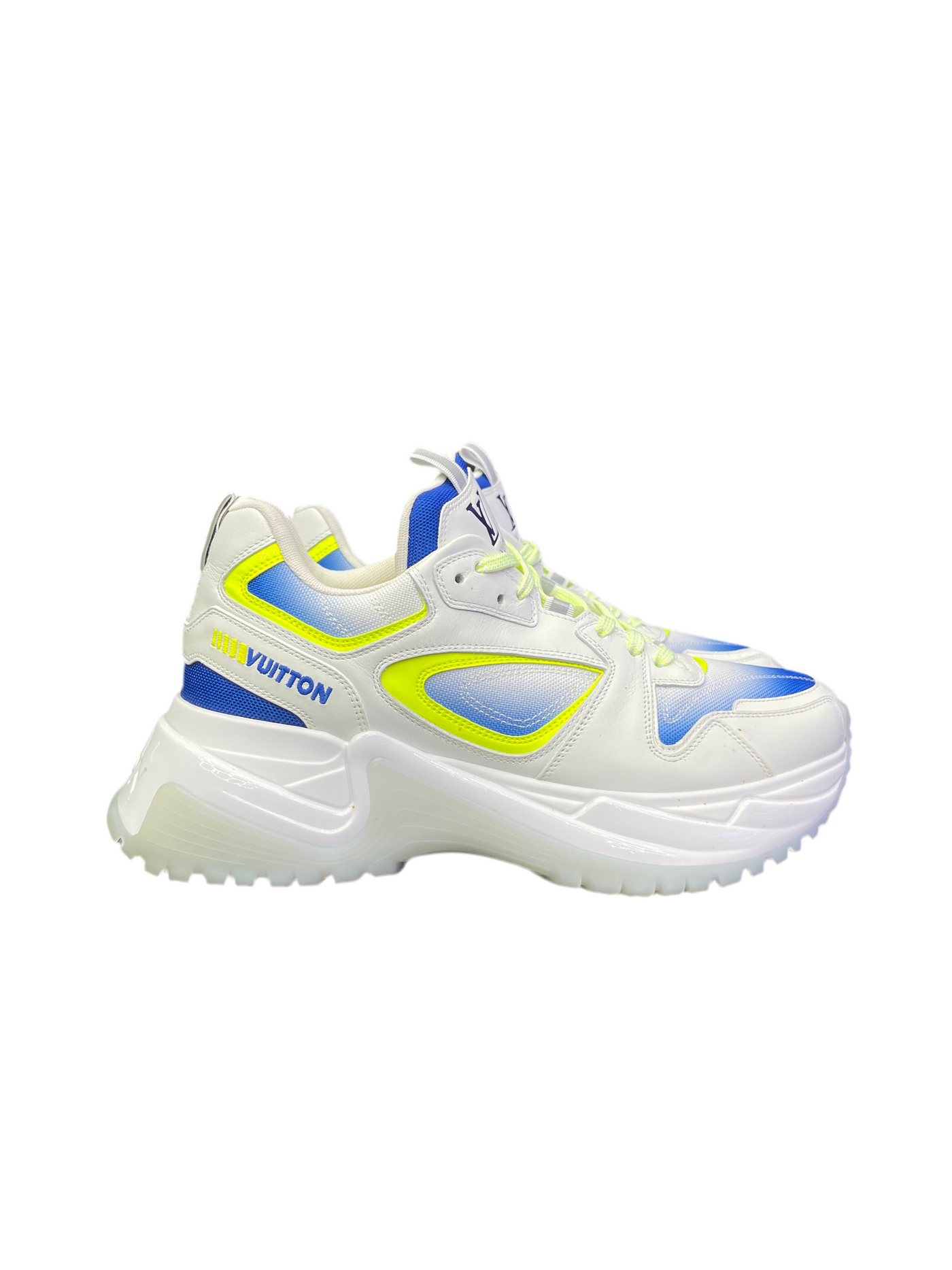 LV Run Away Pulse White Blue Yellow