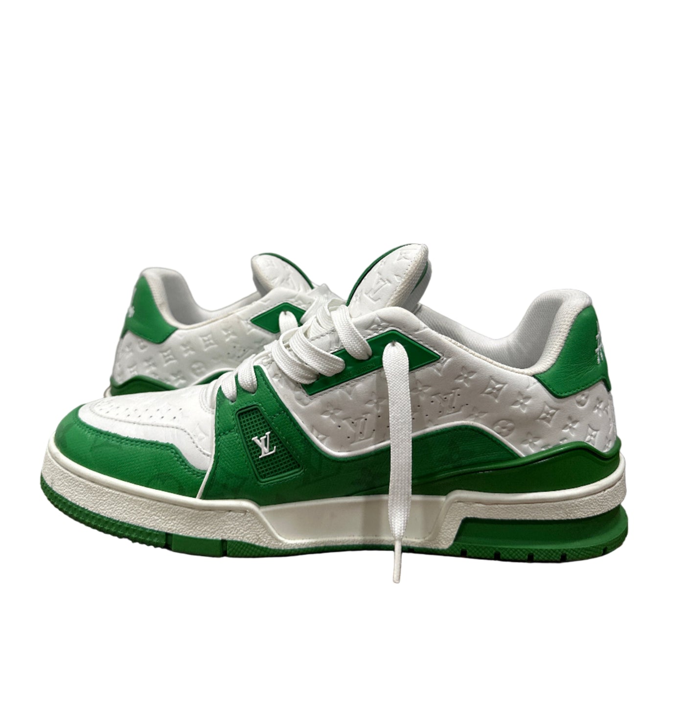 LV Trainer #54 Mini Monogram Green White