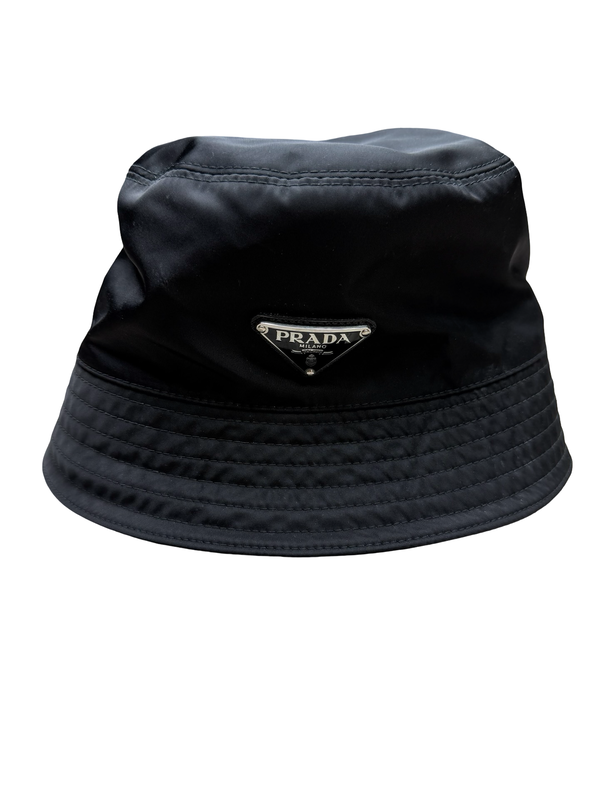Prada Nylon Black Bucket Hat