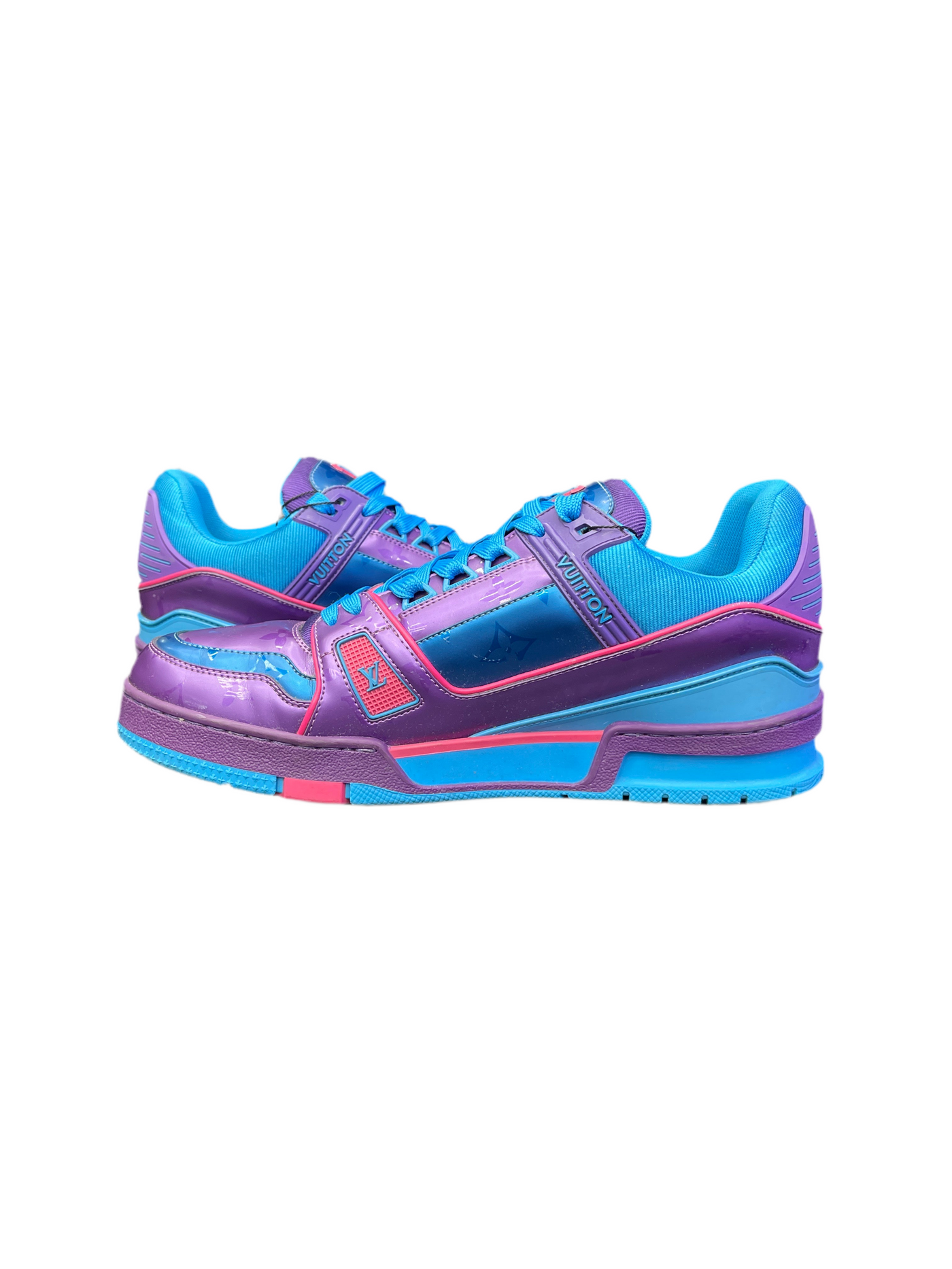 LV Trainer Metallic Purple Teal