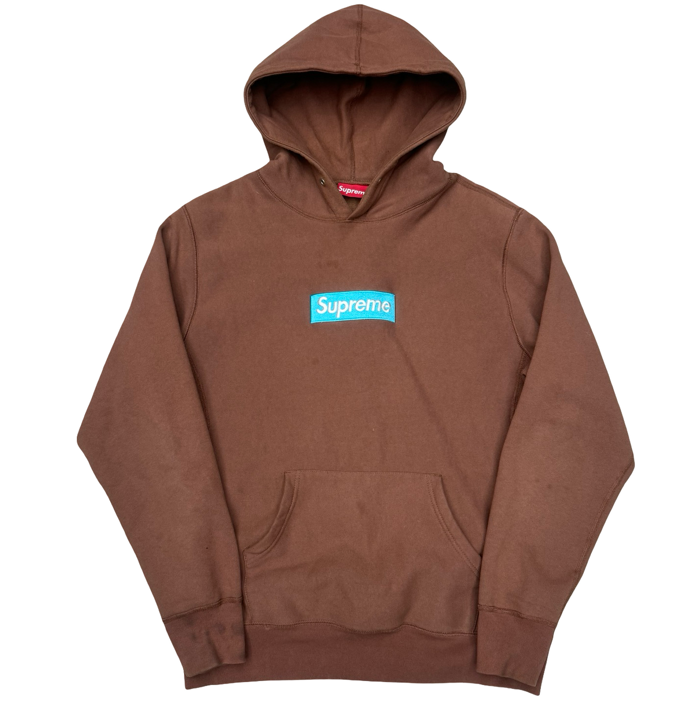 Supreme Box Logo Hoodie FW17 Rust Brown