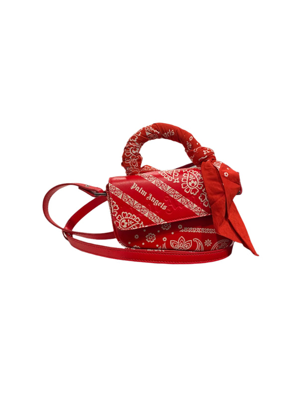 Palm Angels Mini Crash Tote Bag Red