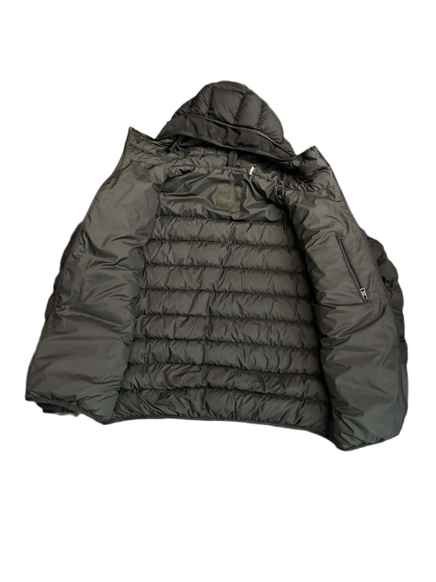 Moncler Hooded Puffer Jacket Black