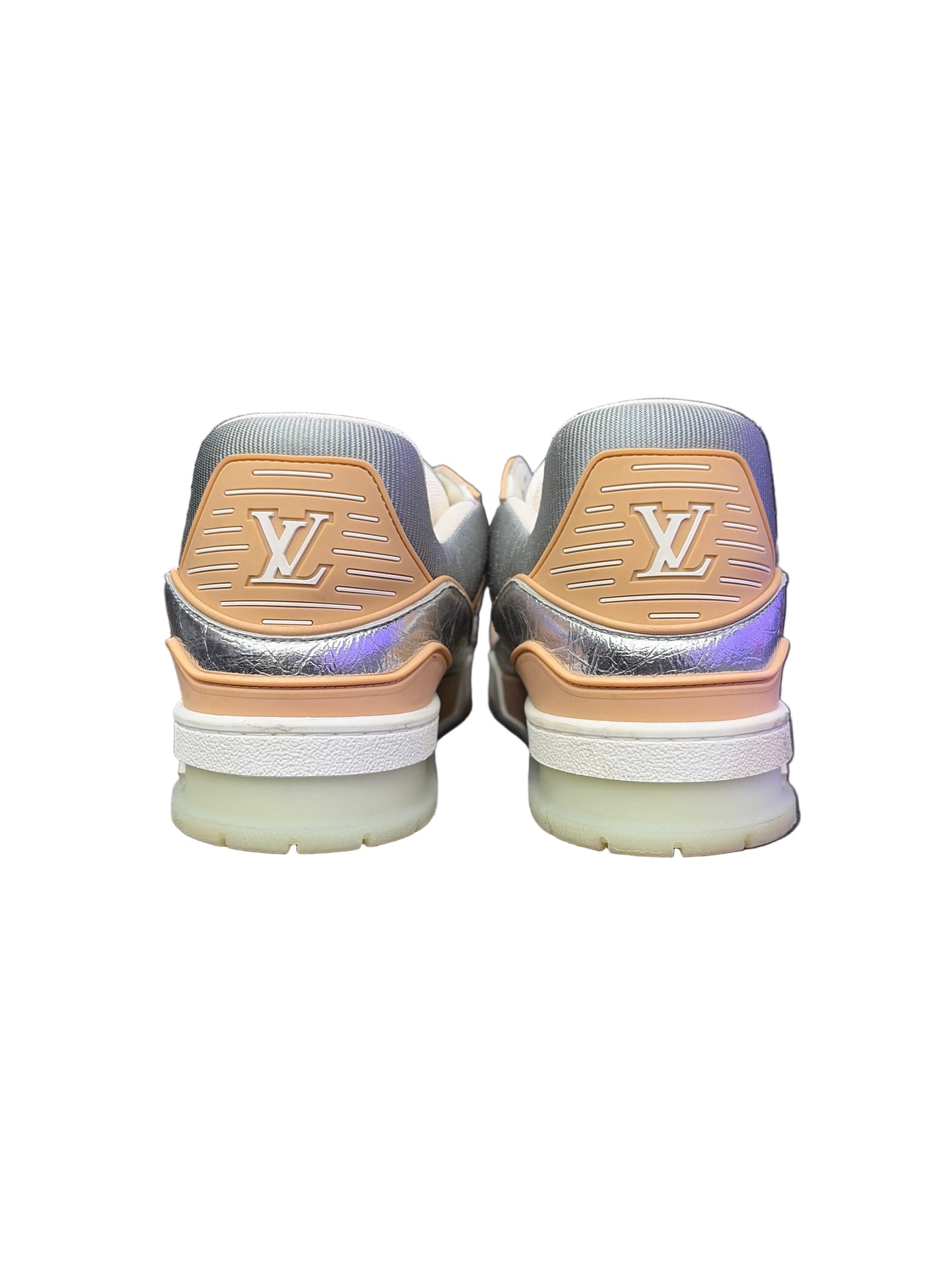 LV Trainers Metallic Beige