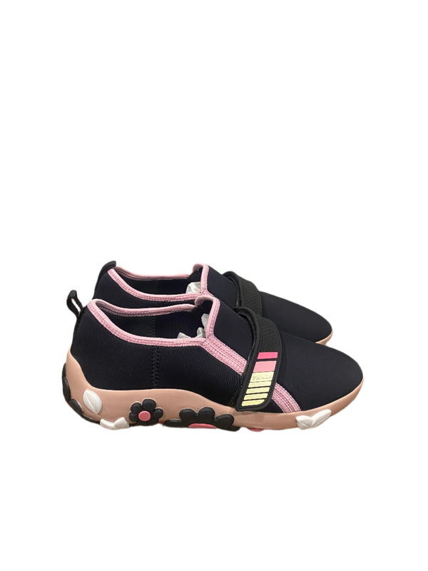 WMNS Prada Neoprene Flower Sneakers Navy Pink