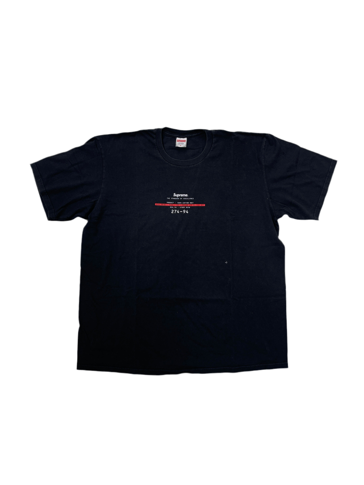 SS24 Supreme Standard Tee Black