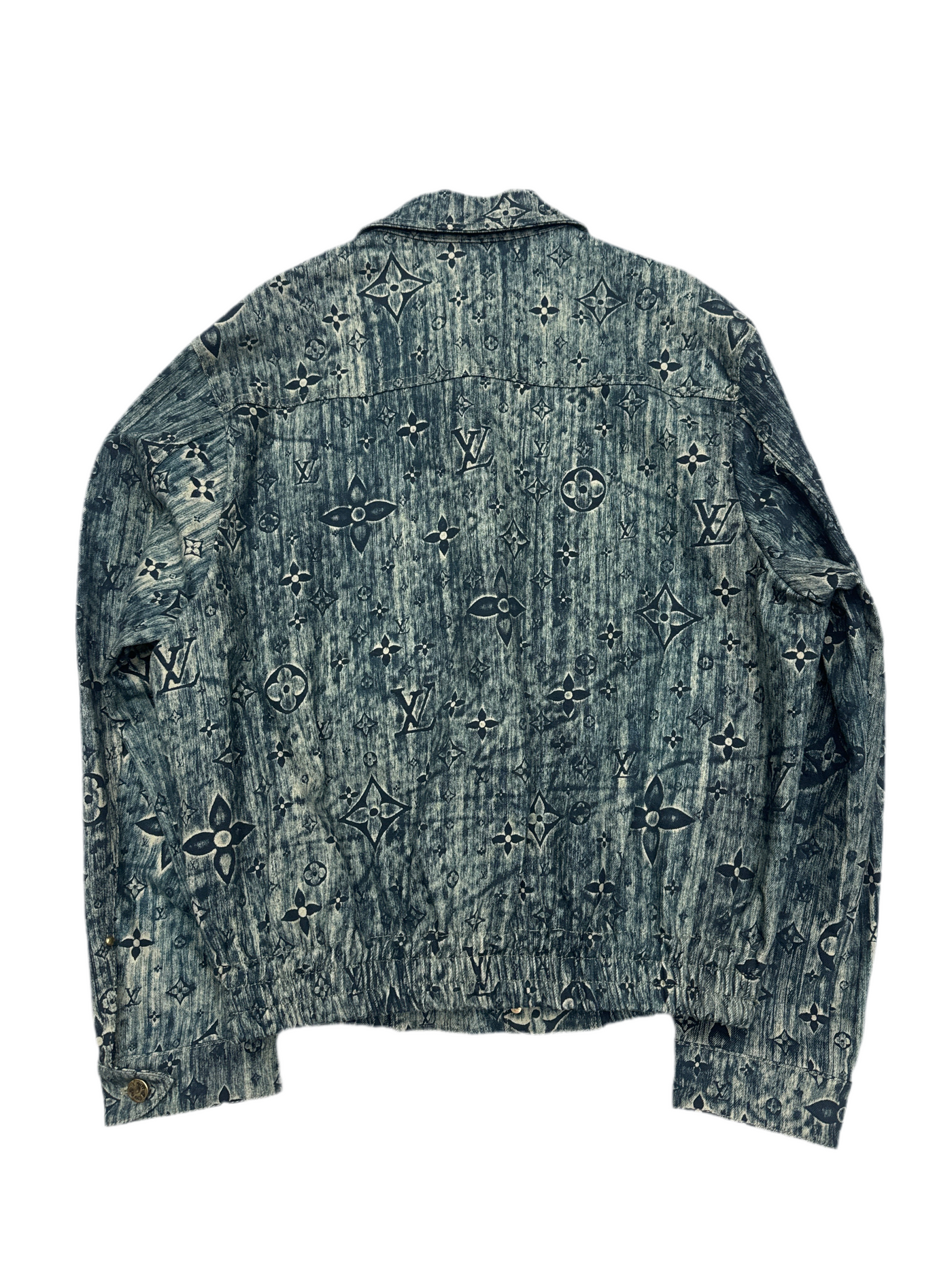 LV Tie-Dyed Floral Denim Jacket