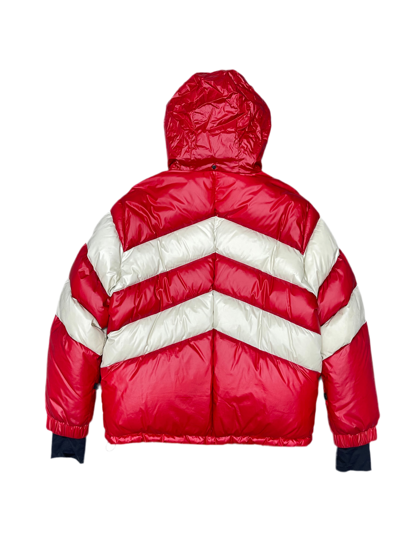 Moncler Grenoble Golzern Puffer Down Jacket Red Off-White