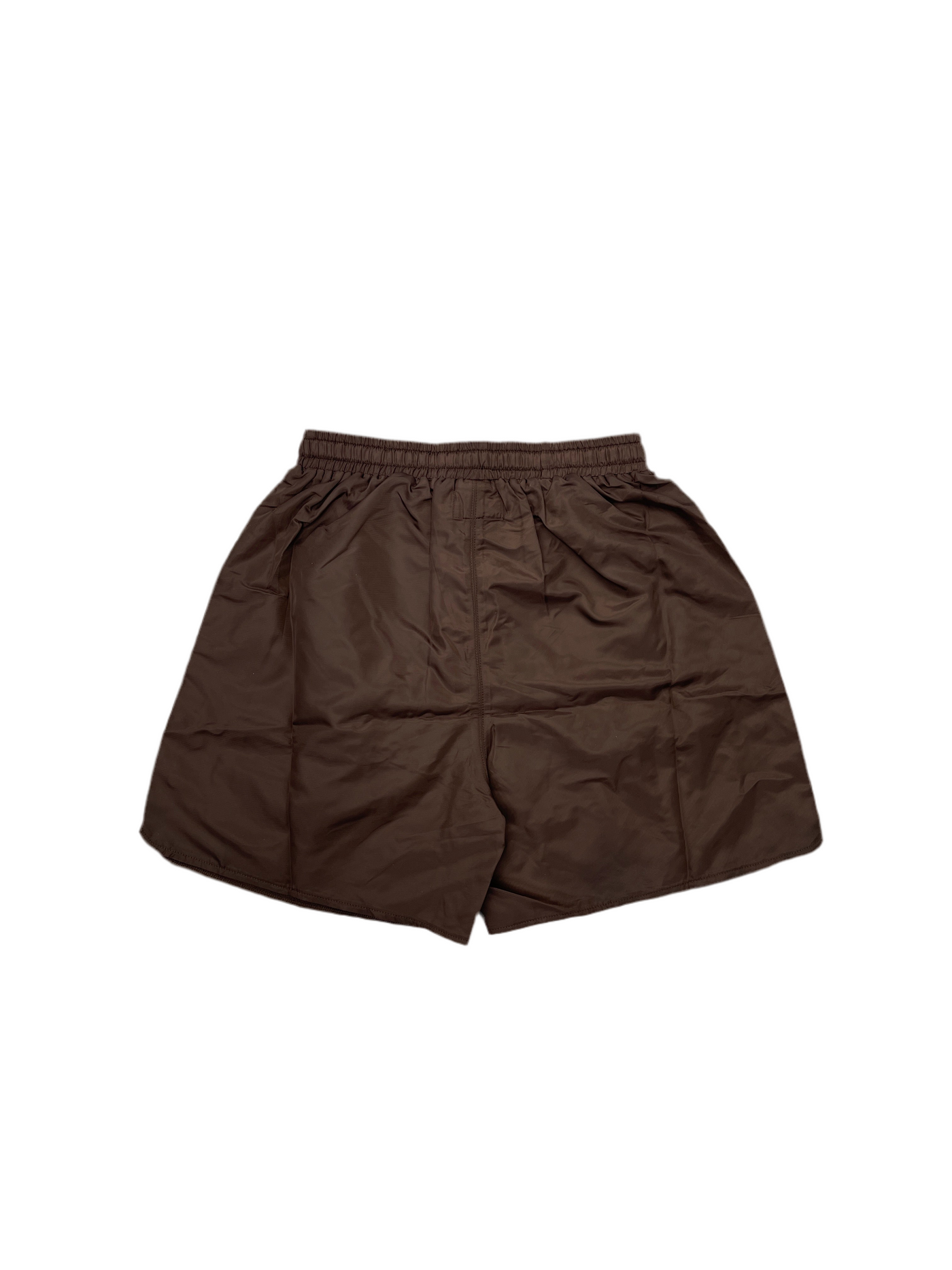 Saint Vanity Nylon Button Shorts Brown