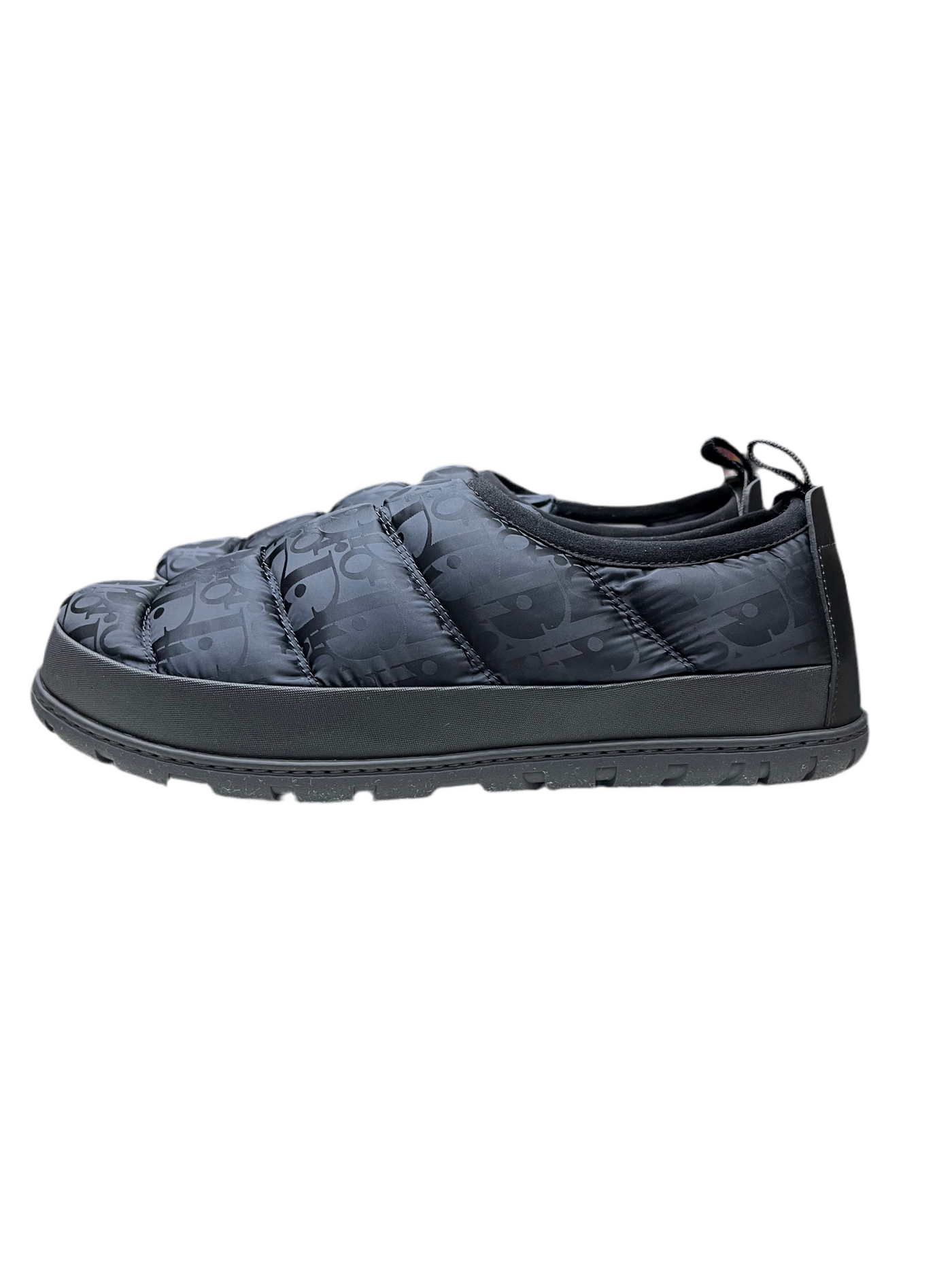 Dior Snow Slipper Quilted Dior Oblique Black