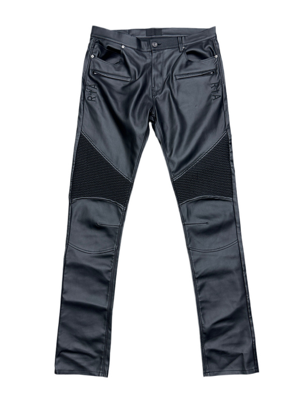 RTA Leather Kieran Pants Black
