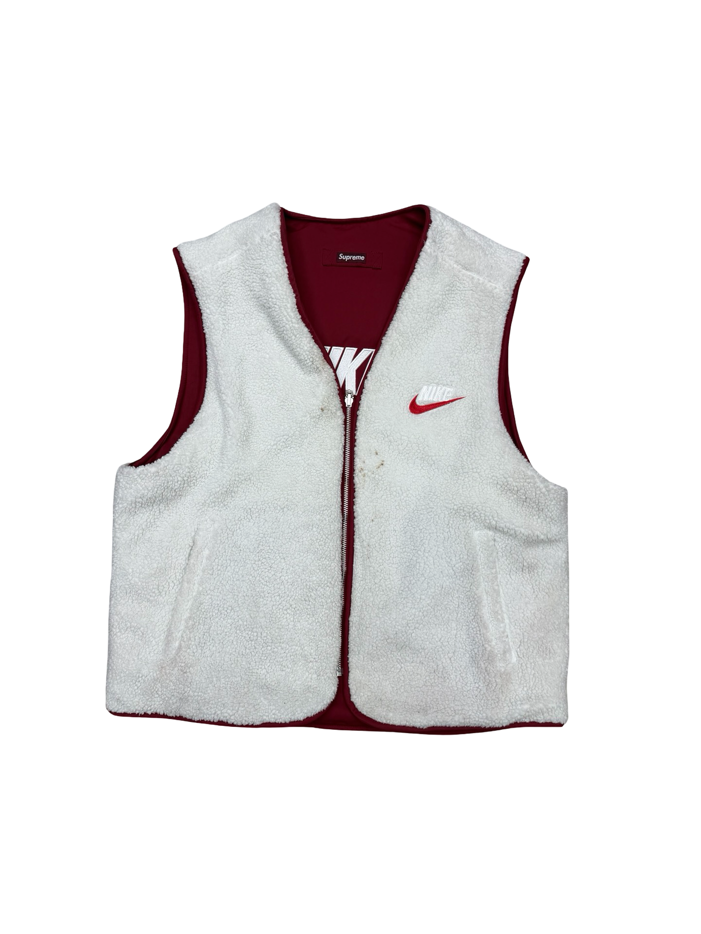Supreme x Nike Reversible Nylon Sherpa Vest