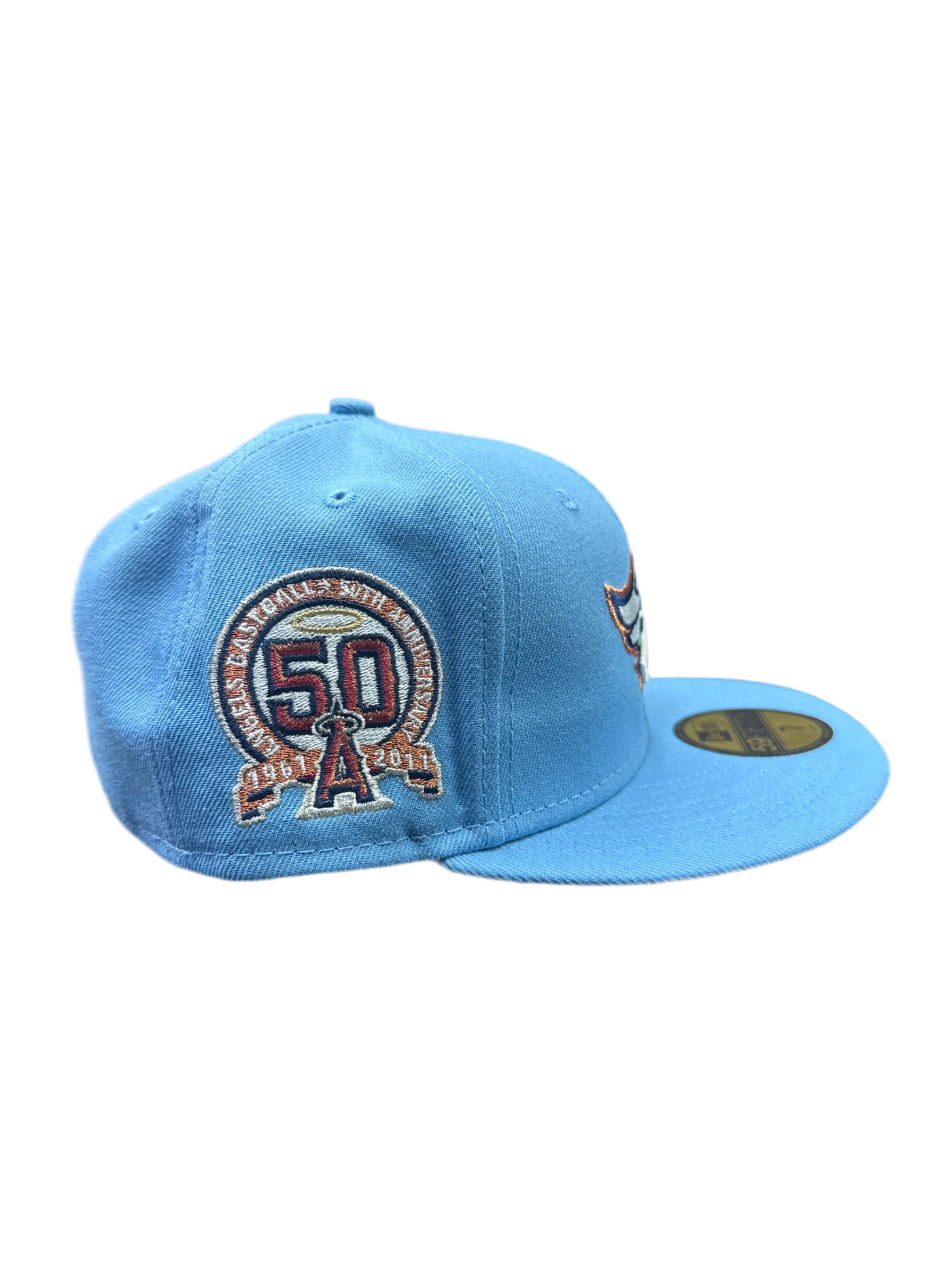 Anaheim Angels 50th Anniversary Pink Brim Cap