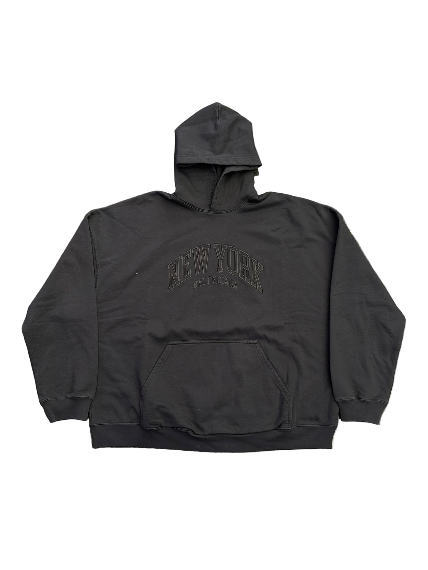 Balenciaga New York Cities Pullover Hoodie Black