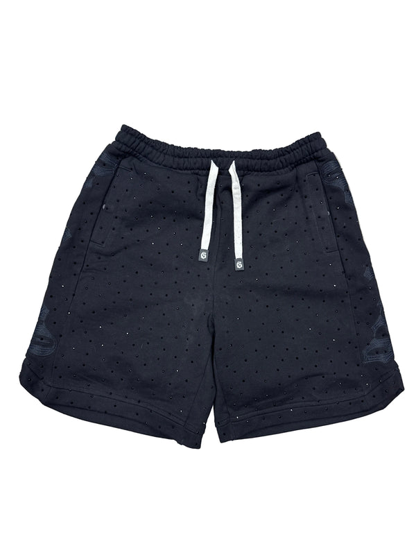 Godspeed Courtside Shorts Black Bedazzled