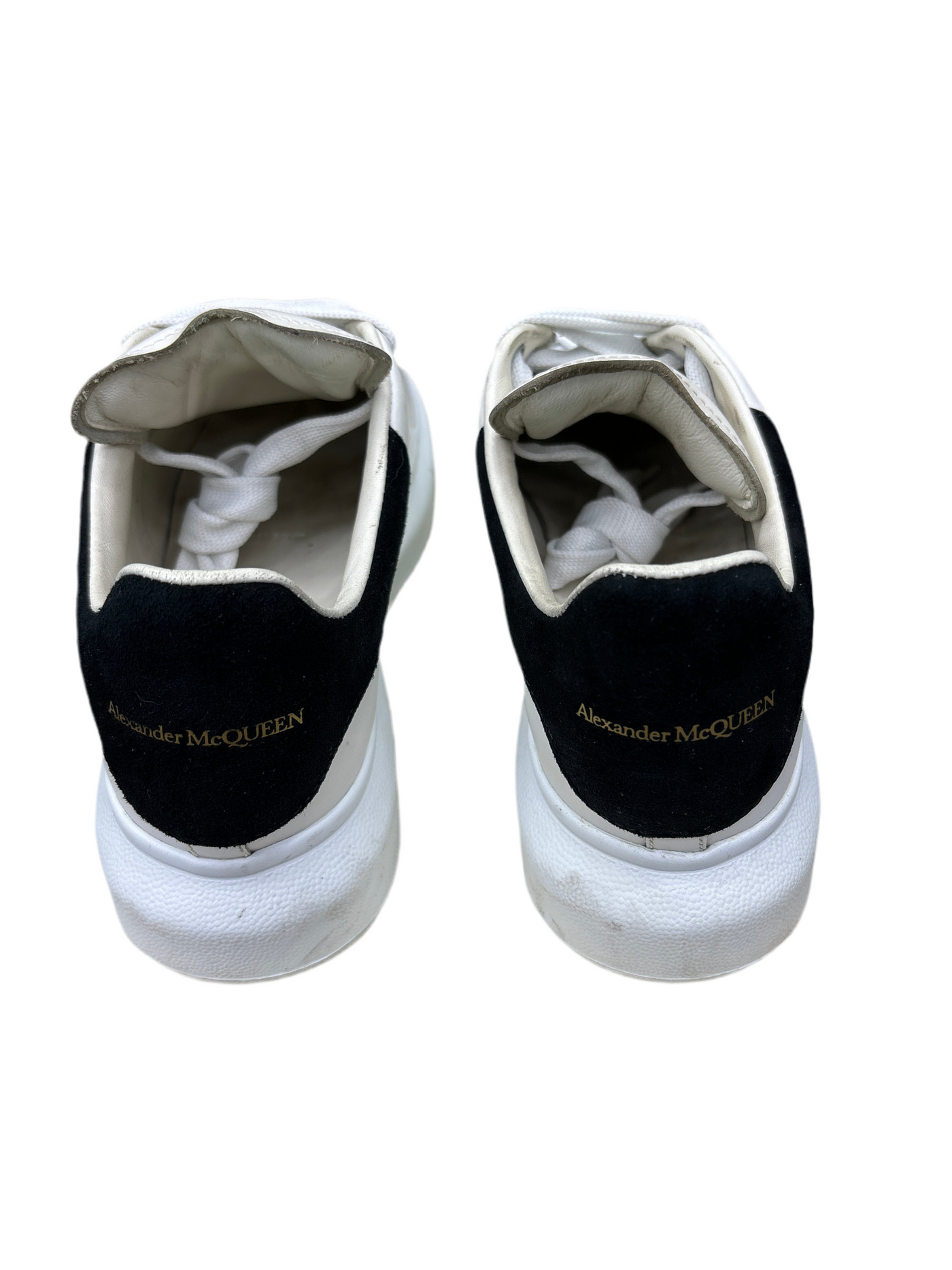 Alexander McQueen White Black Velvet