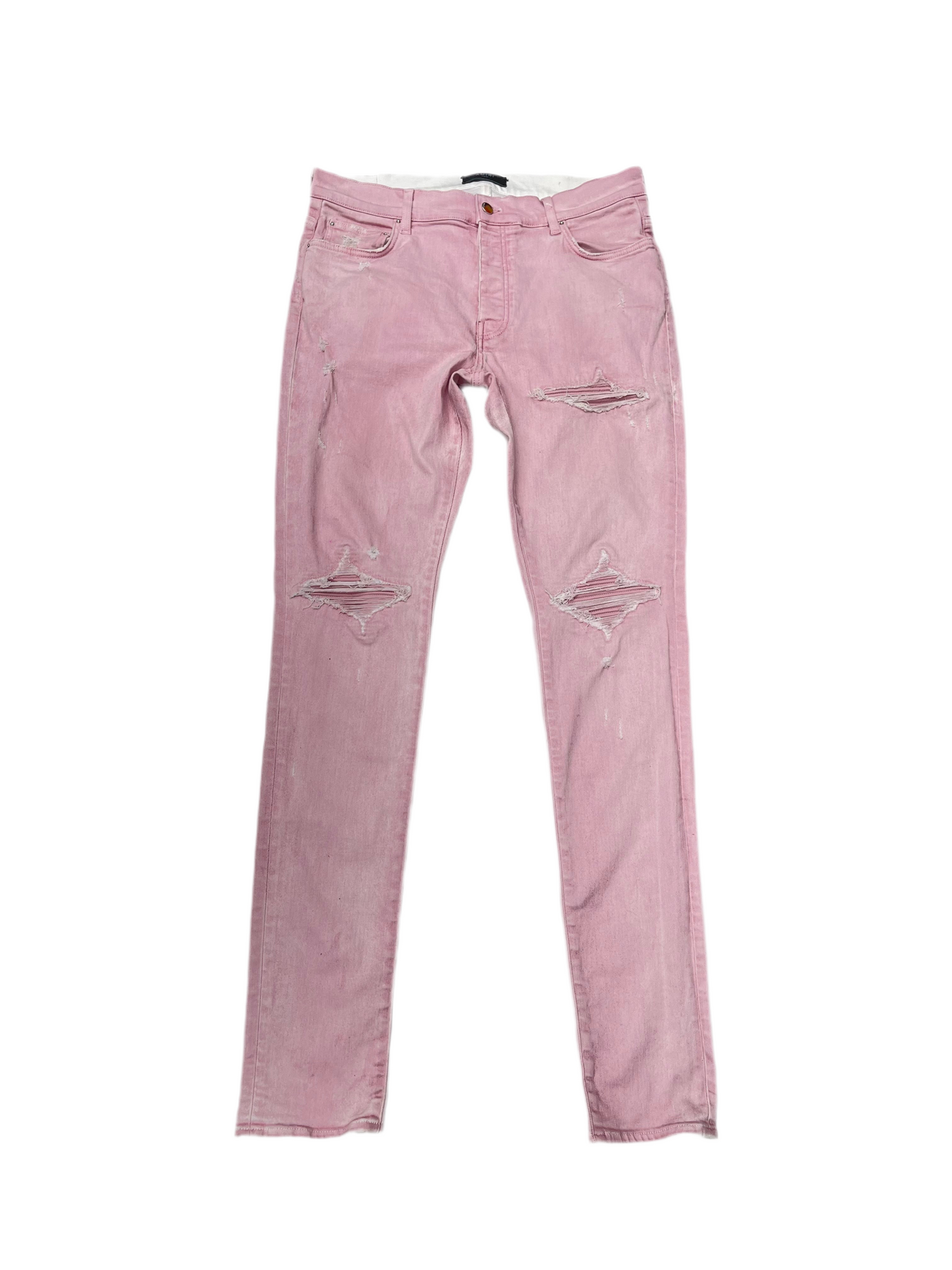 Amiri MX1 Pink Patch Jeans