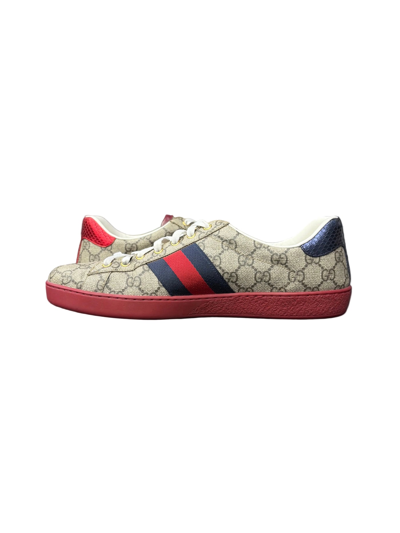 Gucci GG Ace Supreme Beige Navy Red