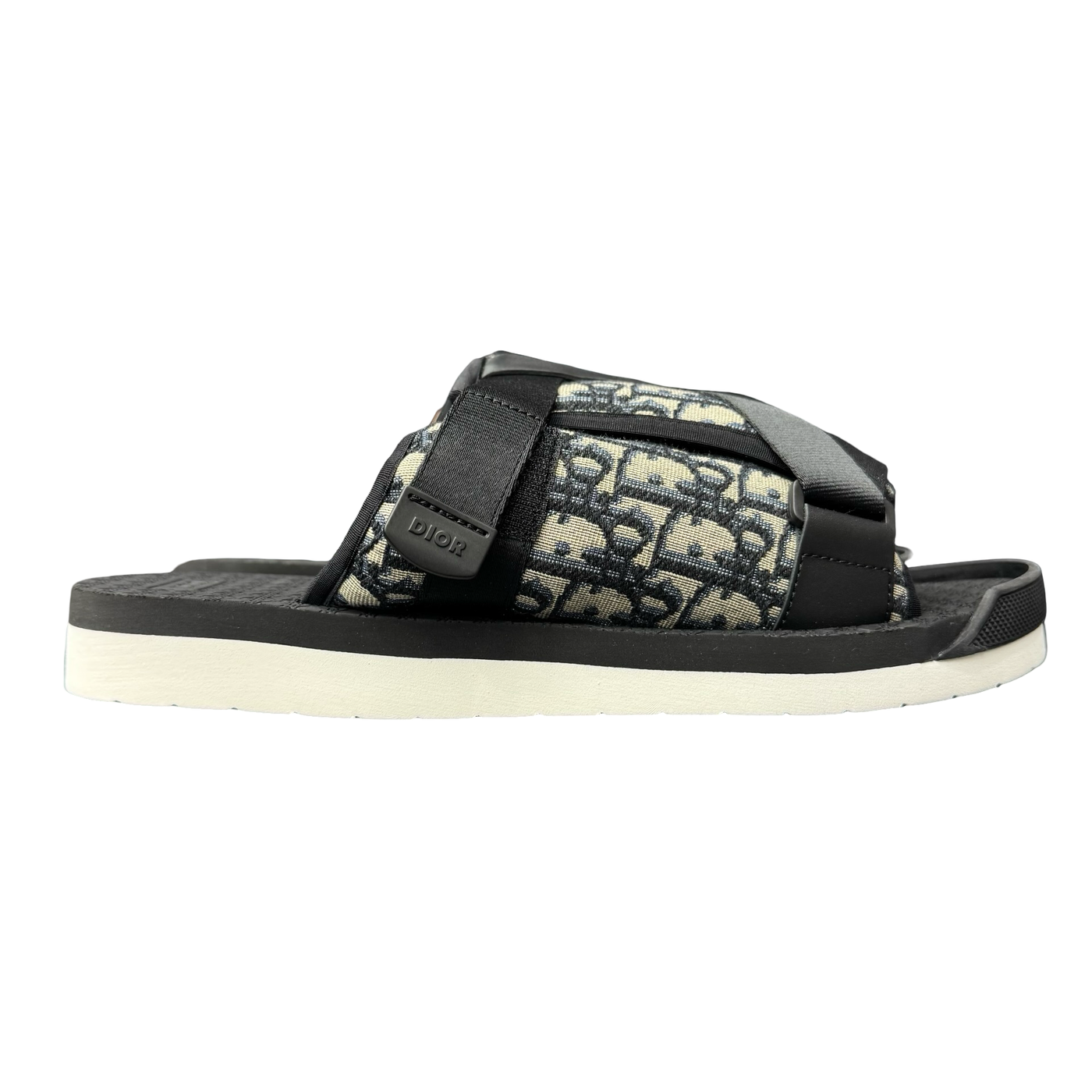 Dior Alpha Sandal Oblique Black White