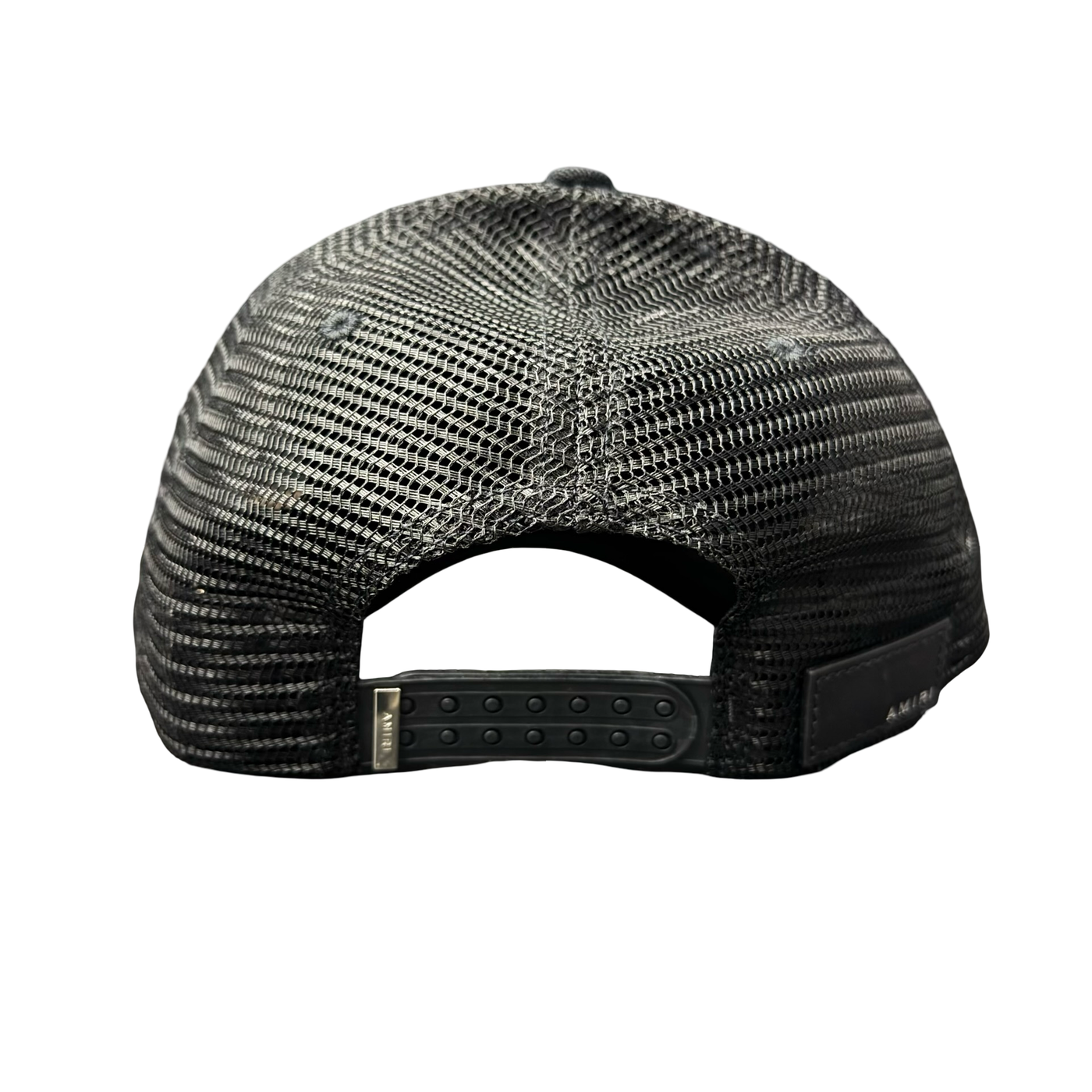 Amiri 3 Star Trucker Hat Black Camo