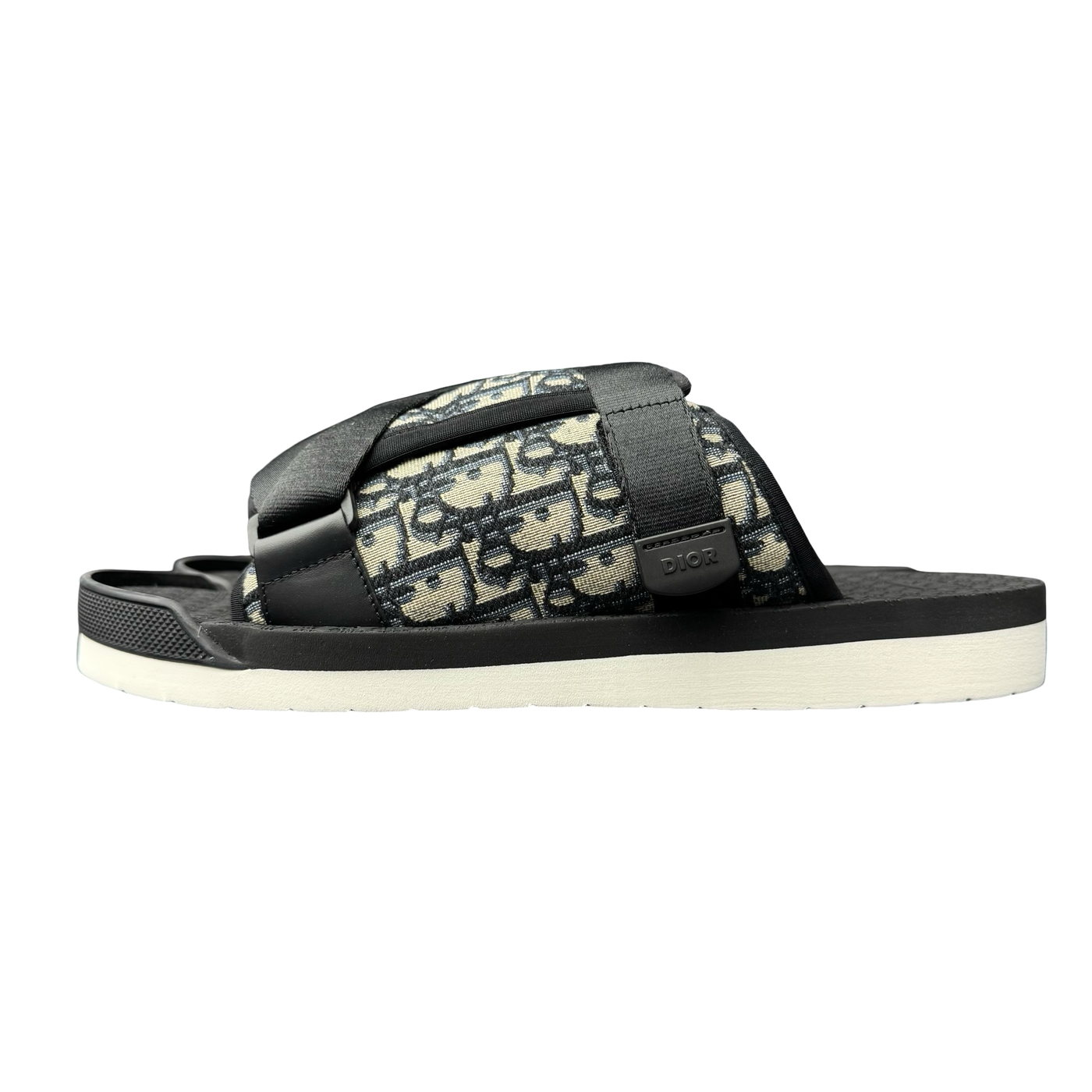 Dior Alpha Sandal Oblique Black White