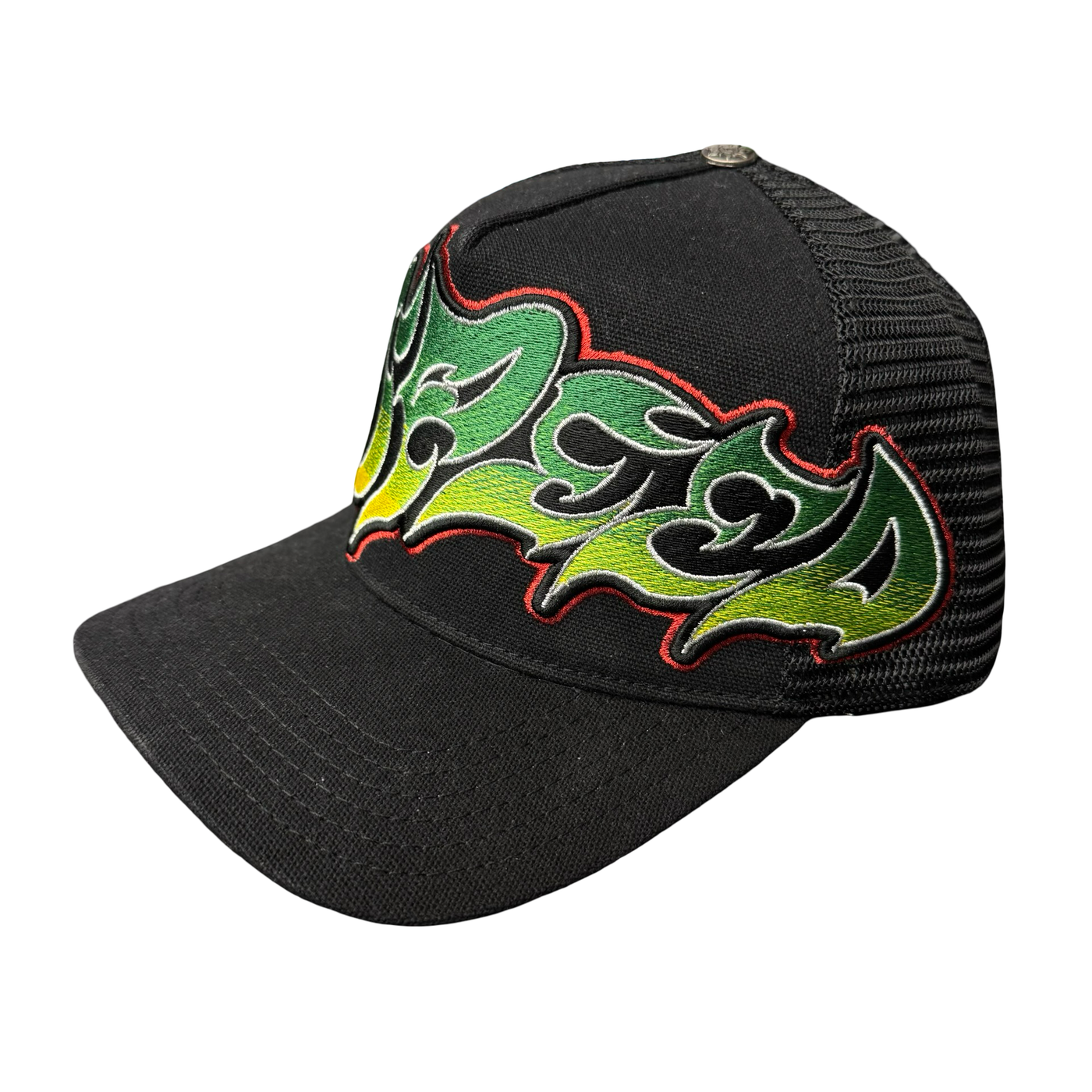 Godspeed Neo Trucker Hat Black Yellow Red Green