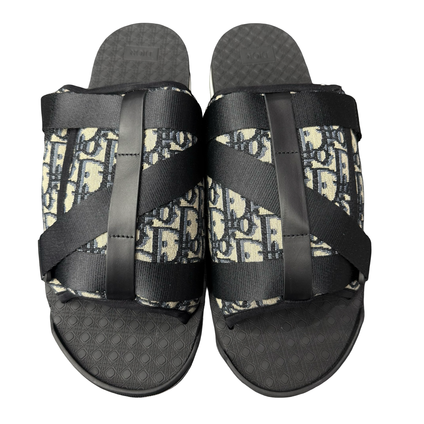 Dior Alpha Sandal Oblique Black White